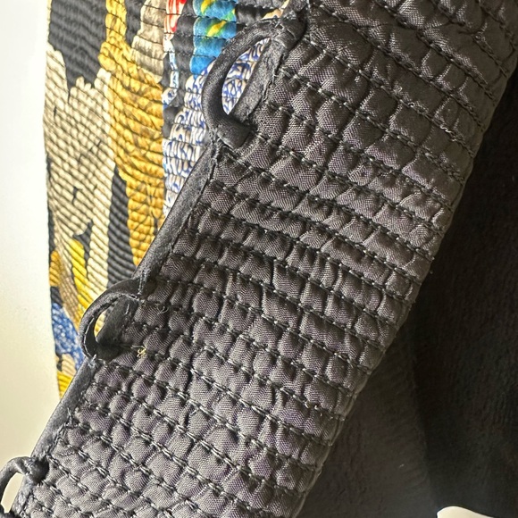 AURORA RUFFOLO CHRISTIAN RUPERTO Women’s Small Multi Quilted Jacket Abstract Art - Picture 7 of 12